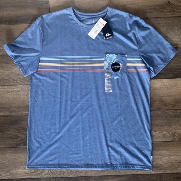 Quiksilver Other - Men’s blue Quicksilver T-shirt size extra large NWT